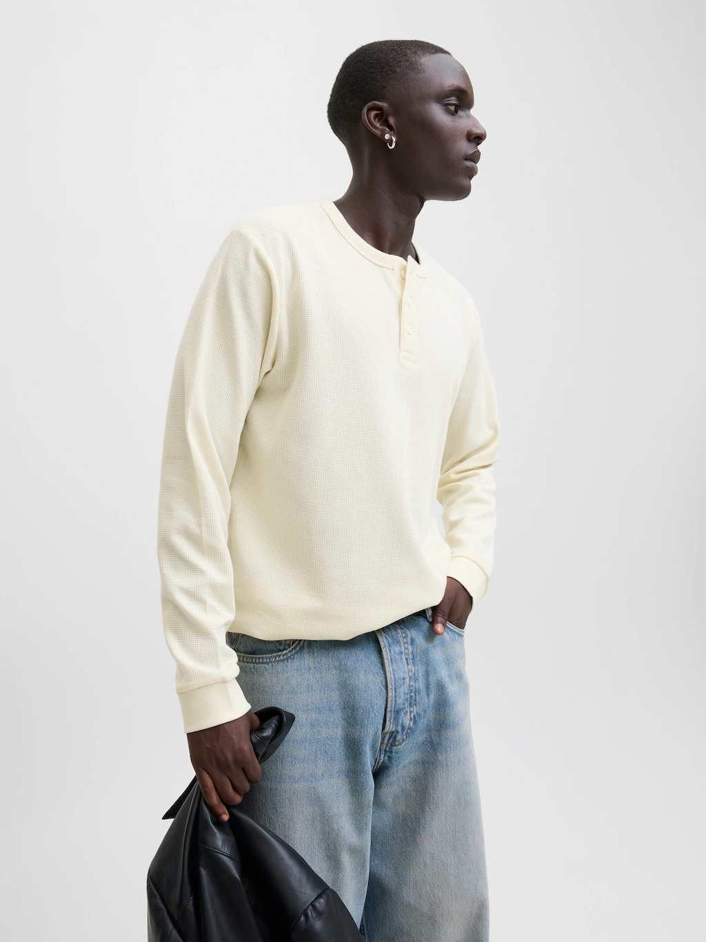 Jack & Jones Langarmshirt "JJEDOVER HENLEY LS TEE NOOS" günstig online kaufen