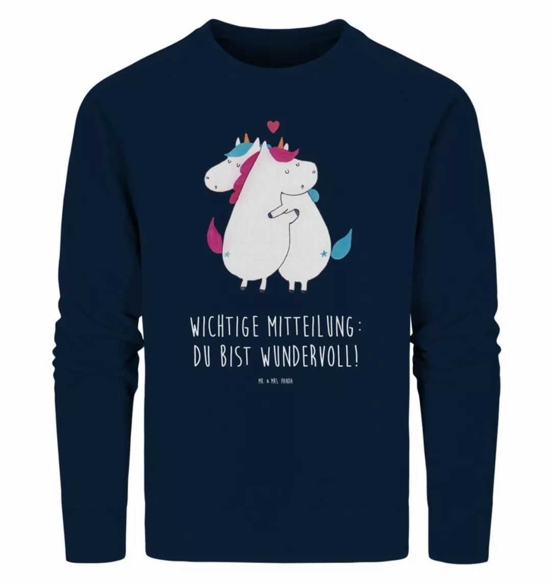 Mr. & Mrs. Panda Longpullover Größe L Einhorn Mitteilung - French Navy - Ge günstig online kaufen