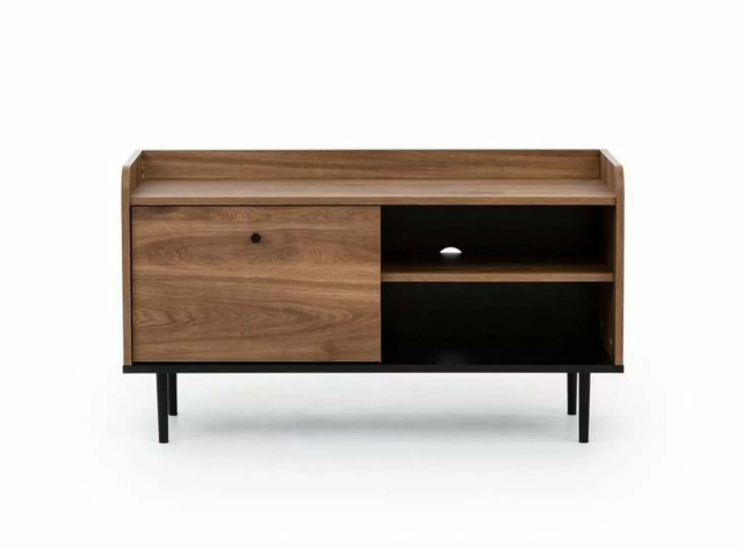 Furnix TV-Schrank VASINIE Sideboard Klapptür & offene Fächer in Brandy-Cast günstig online kaufen