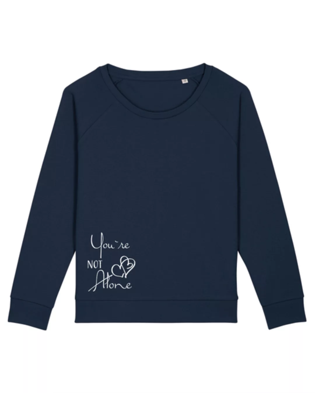 Weites Bio Damen Rundhals Sweatshirt "Dazzy - Not Alone" - In 4 Farben günstig online kaufen