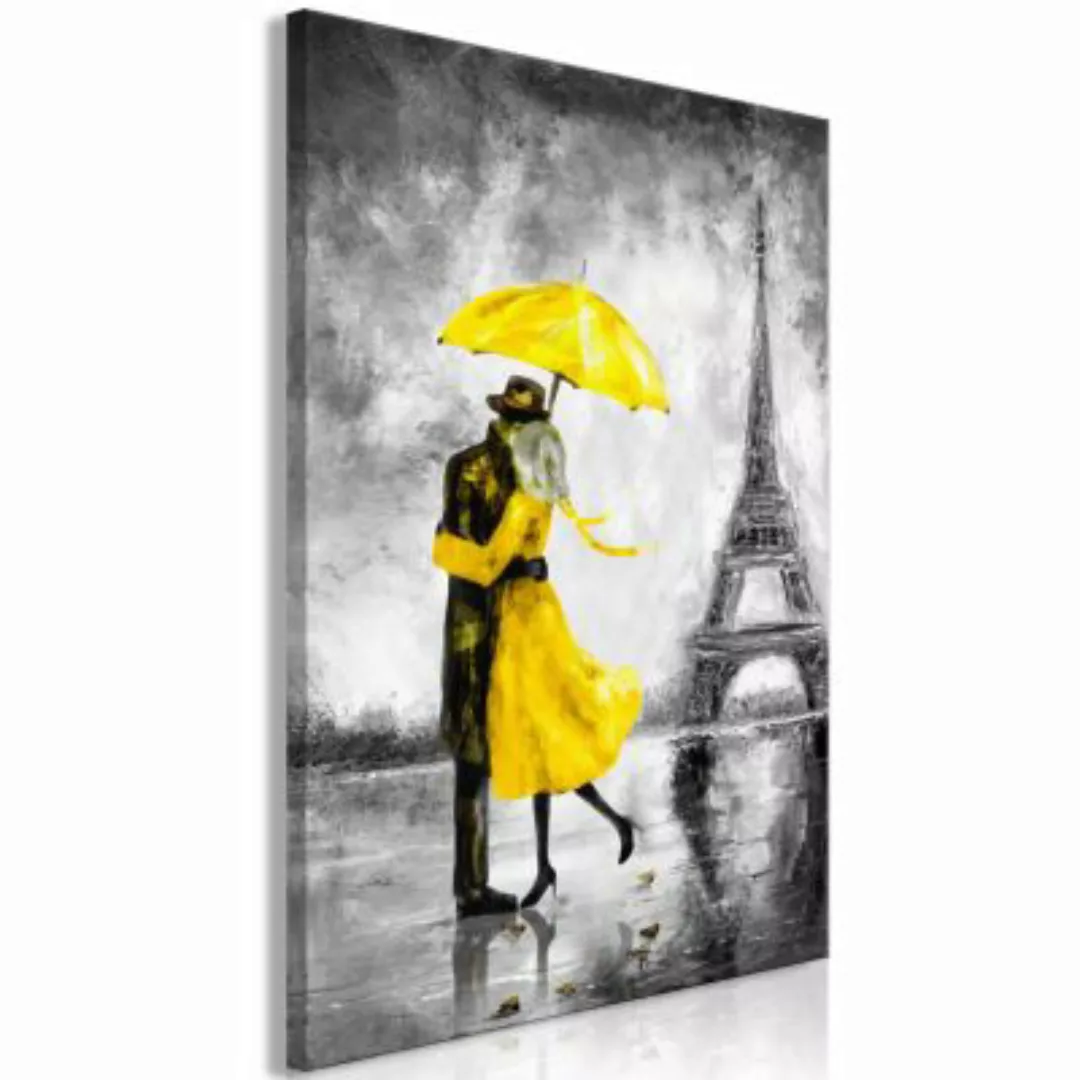 artgeist Wandbild Paris Fog (1 Part) Vertical Yellow gelb/grau Gr. 40 x 60 günstig online kaufen