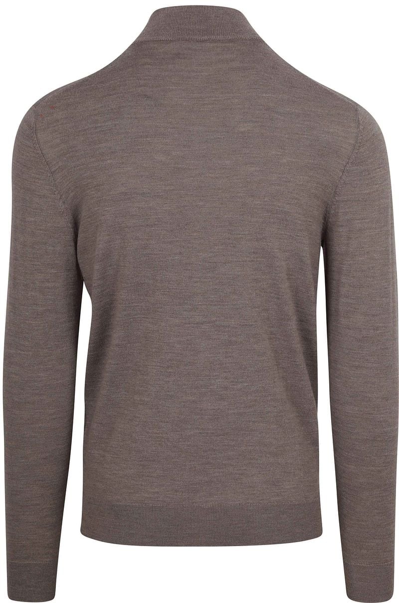 Profuomo Half Zip Pullover Luxury Braun - Größe L günstig online kaufen