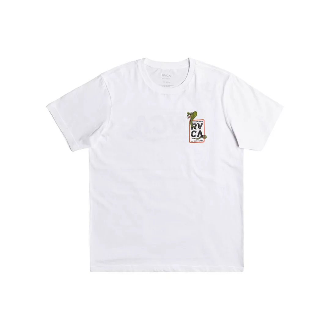 Rvca Snake Eyes Kurzärmeliges T-shirt S White günstig online kaufen