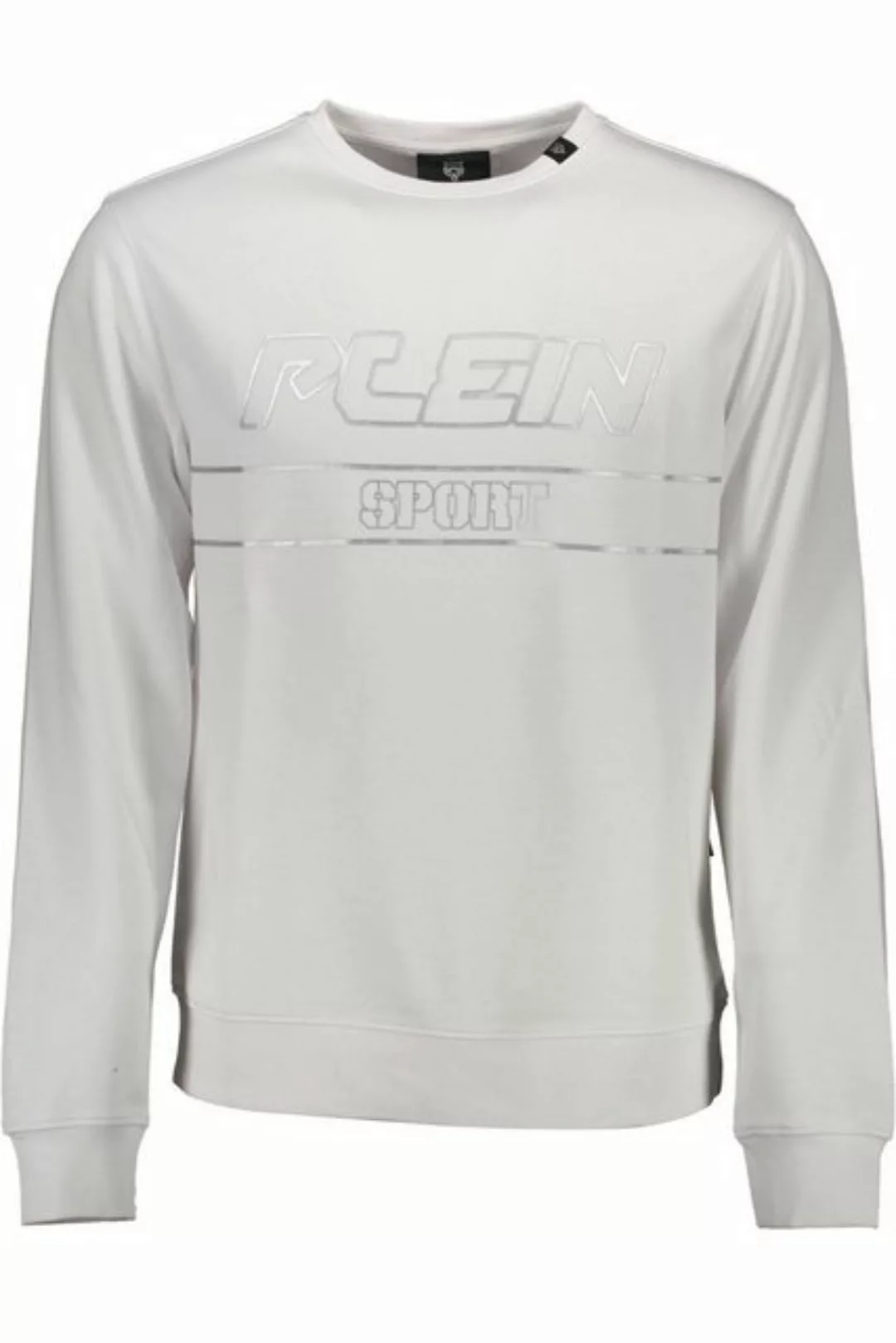 PLEIN SPORT Sweatshirt Weißes Langarm-Sweatshirt mit Rundhalsausschnitt günstig online kaufen