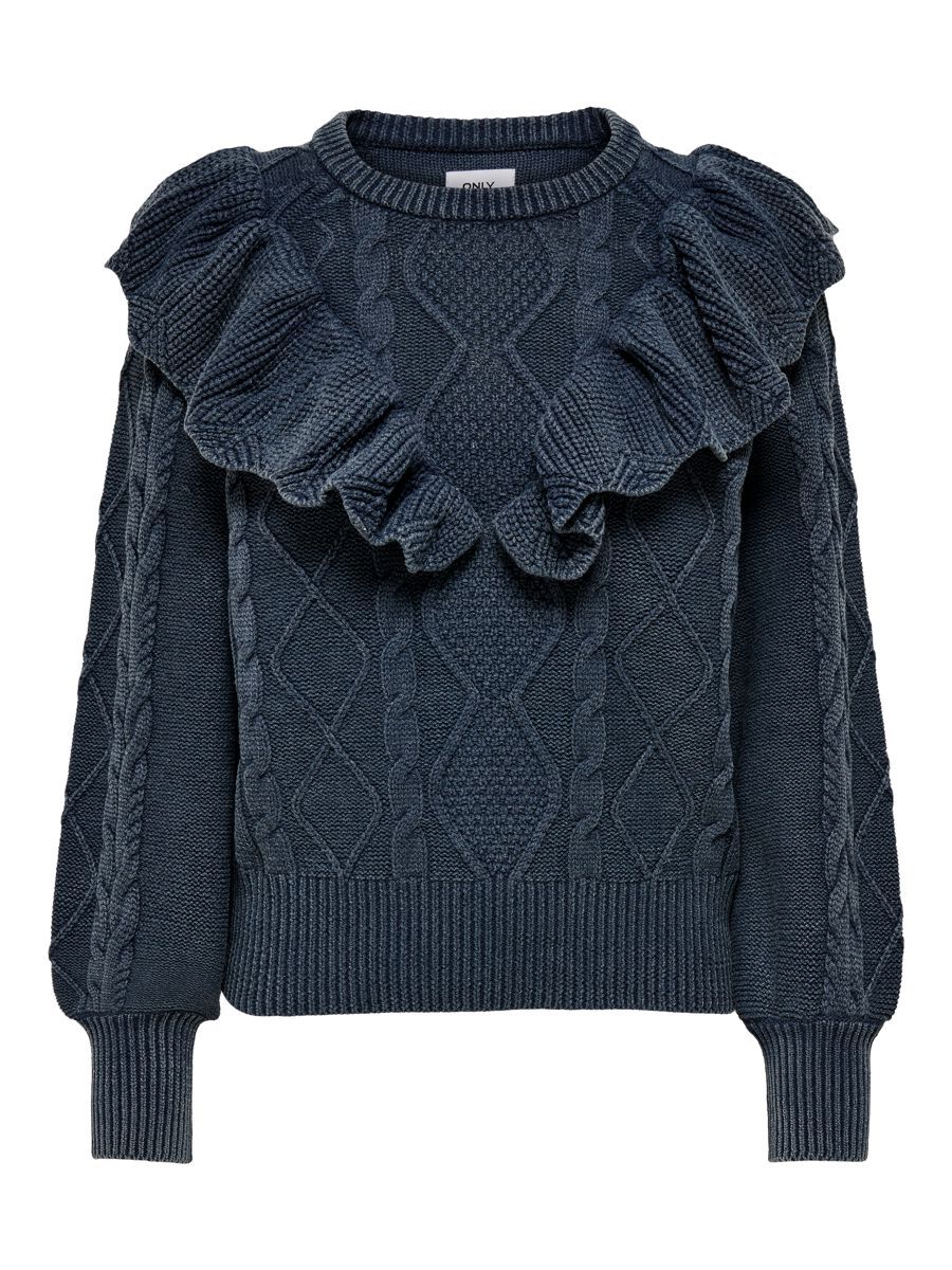 ONLY Strick- Pullover Damen Blau günstig online kaufen