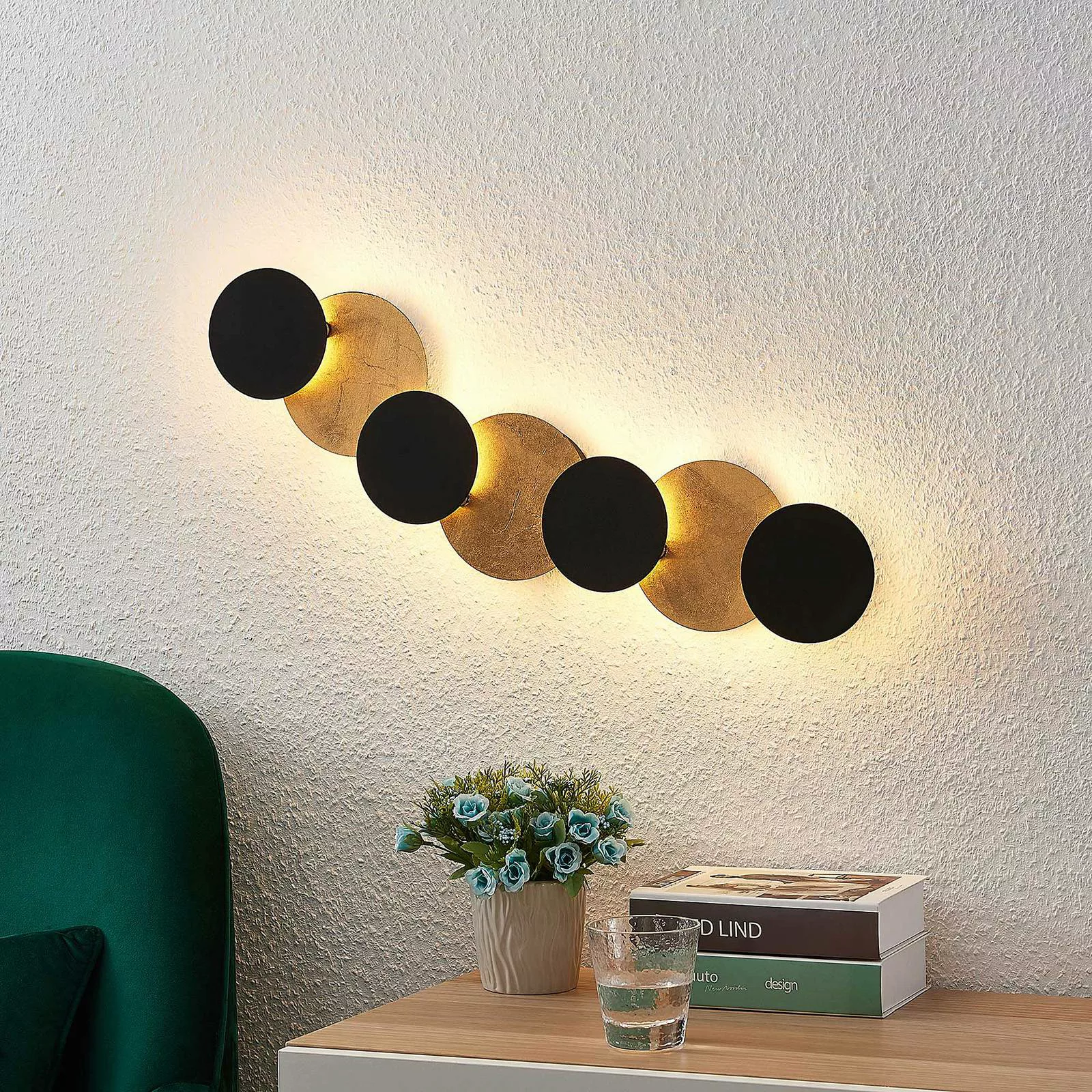 Lindby LED-Wandleuchte Grazyna, 72 cm, 7-flg., verstellbar günstig online kaufen