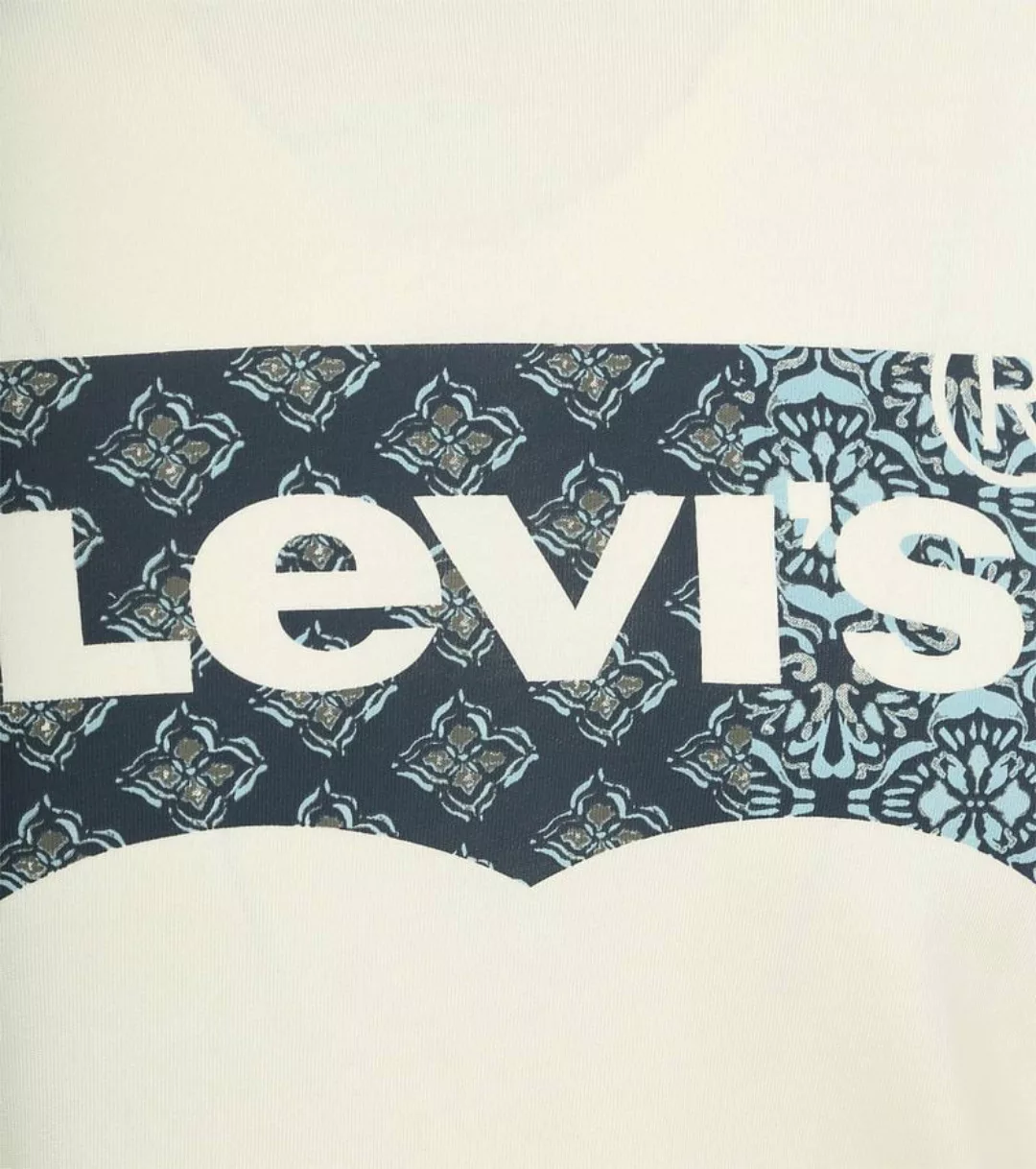 Levi's T-Shirt Graphic Logo Bandana Beige - Größe M günstig online kaufen