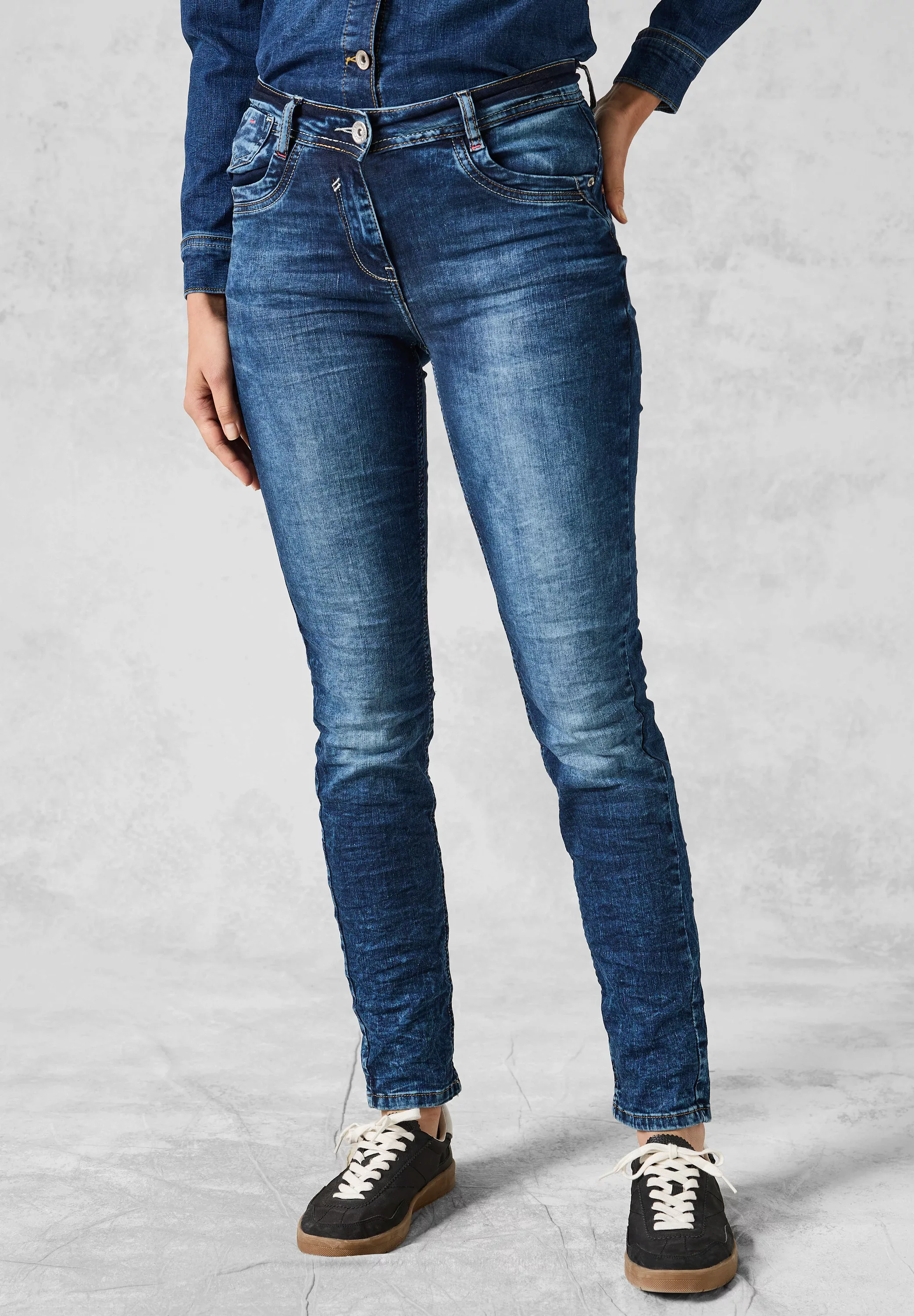 Cecil Slim-fit-Jeans, High Waist günstig online kaufen