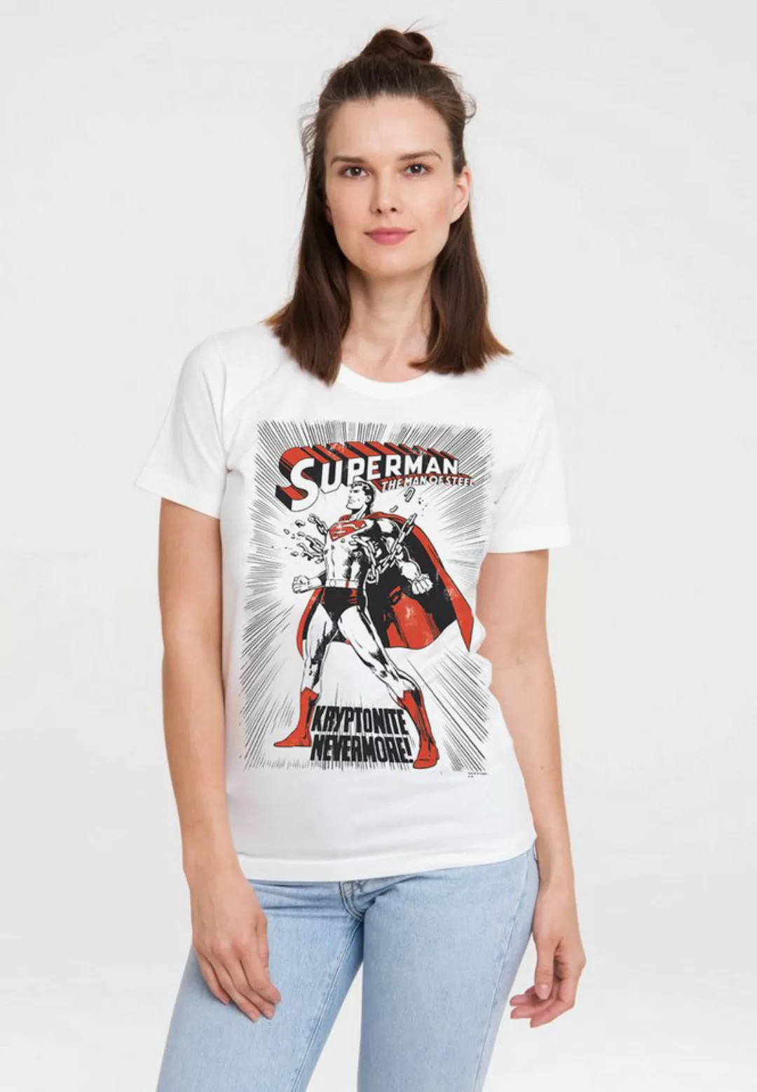 LOGOSHIRT T-Shirt Superman Kryptonite mit trendigem Superhelden-Print günstig online kaufen