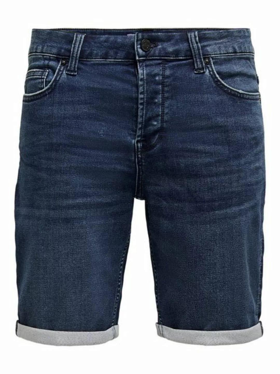 Only & Sons Herren Jeans Short ONSPLY JOG BLUE SHORTS PK 8584- Regular Fit günstig online kaufen