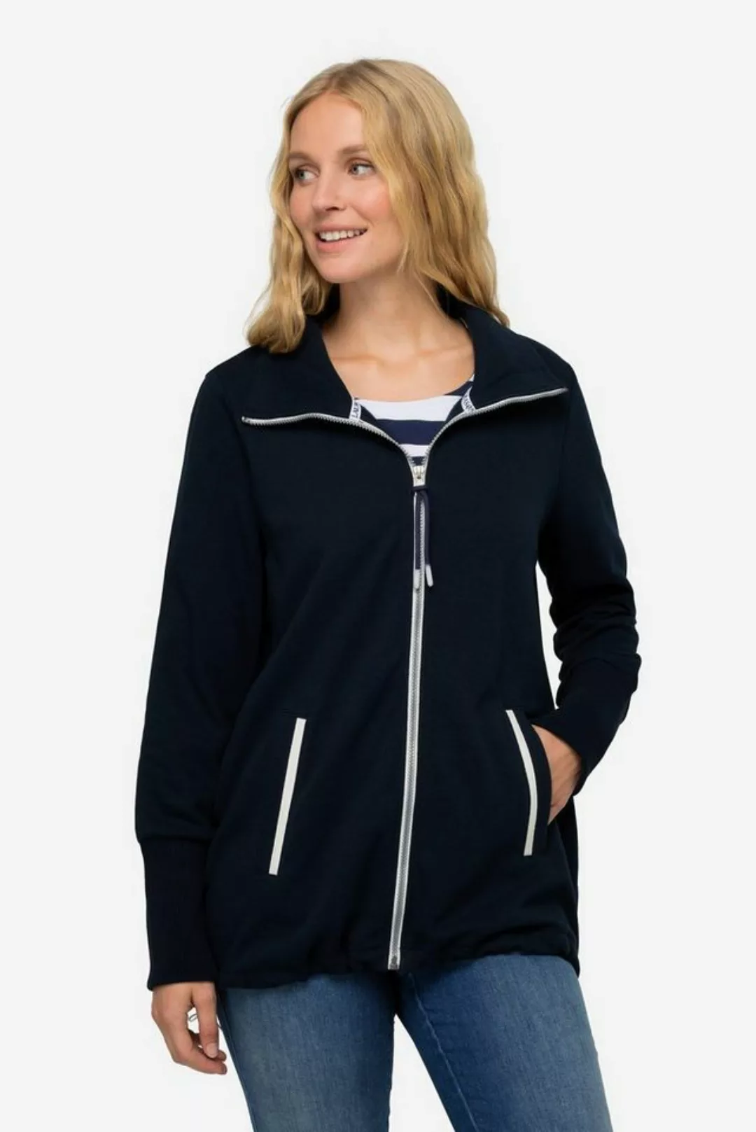 Laurasøn Sweatjacke Sweatjacke Laurason-Stehkragen günstig online kaufen