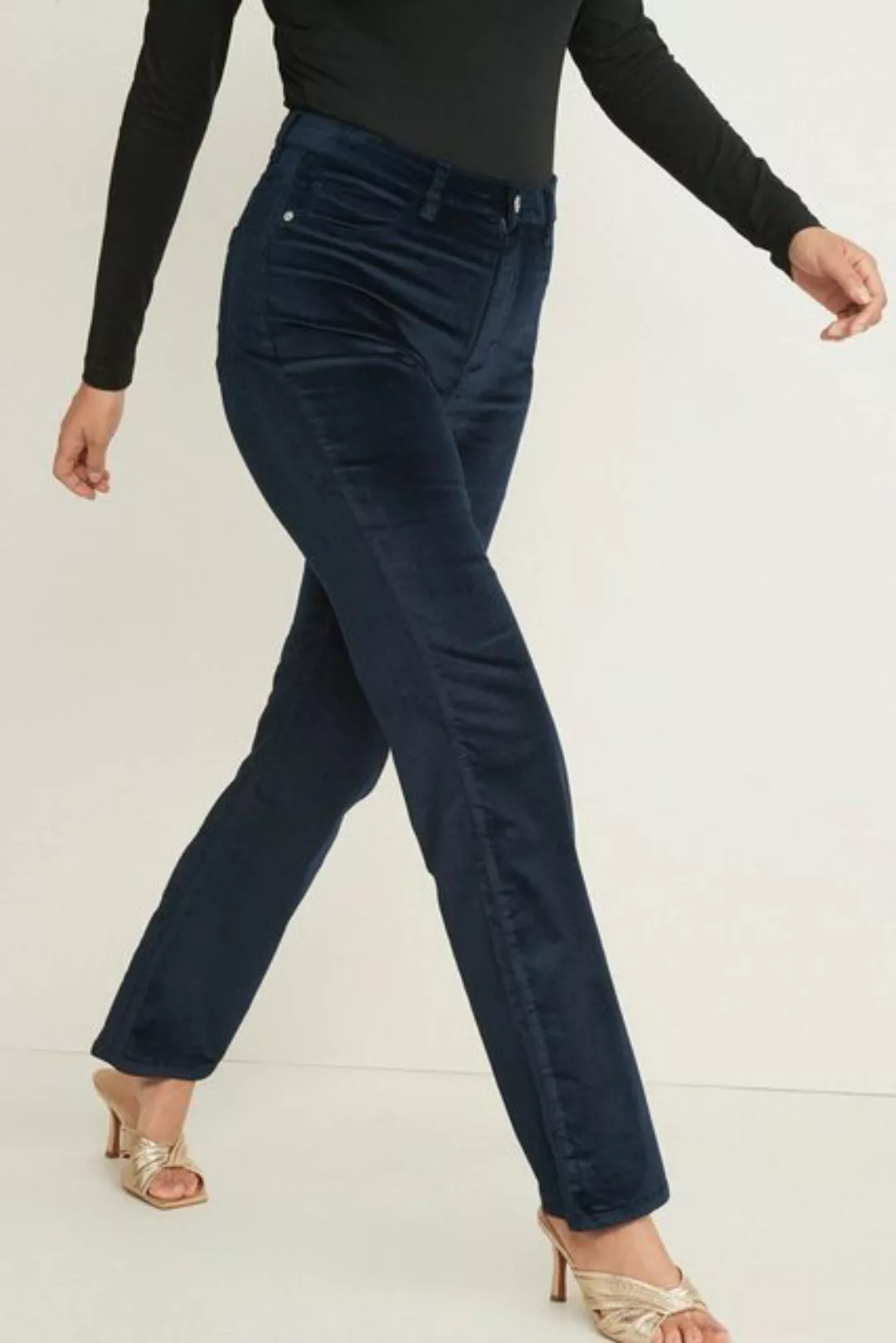 Next Weite Jeans Samt-Jeans mit weitem Hosenbein (1-tlg) günstig online kaufen