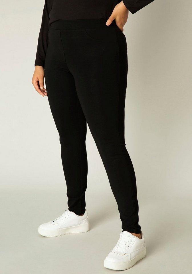 Base Level Curvy Jeggings Arnika mit Badge günstig online kaufen