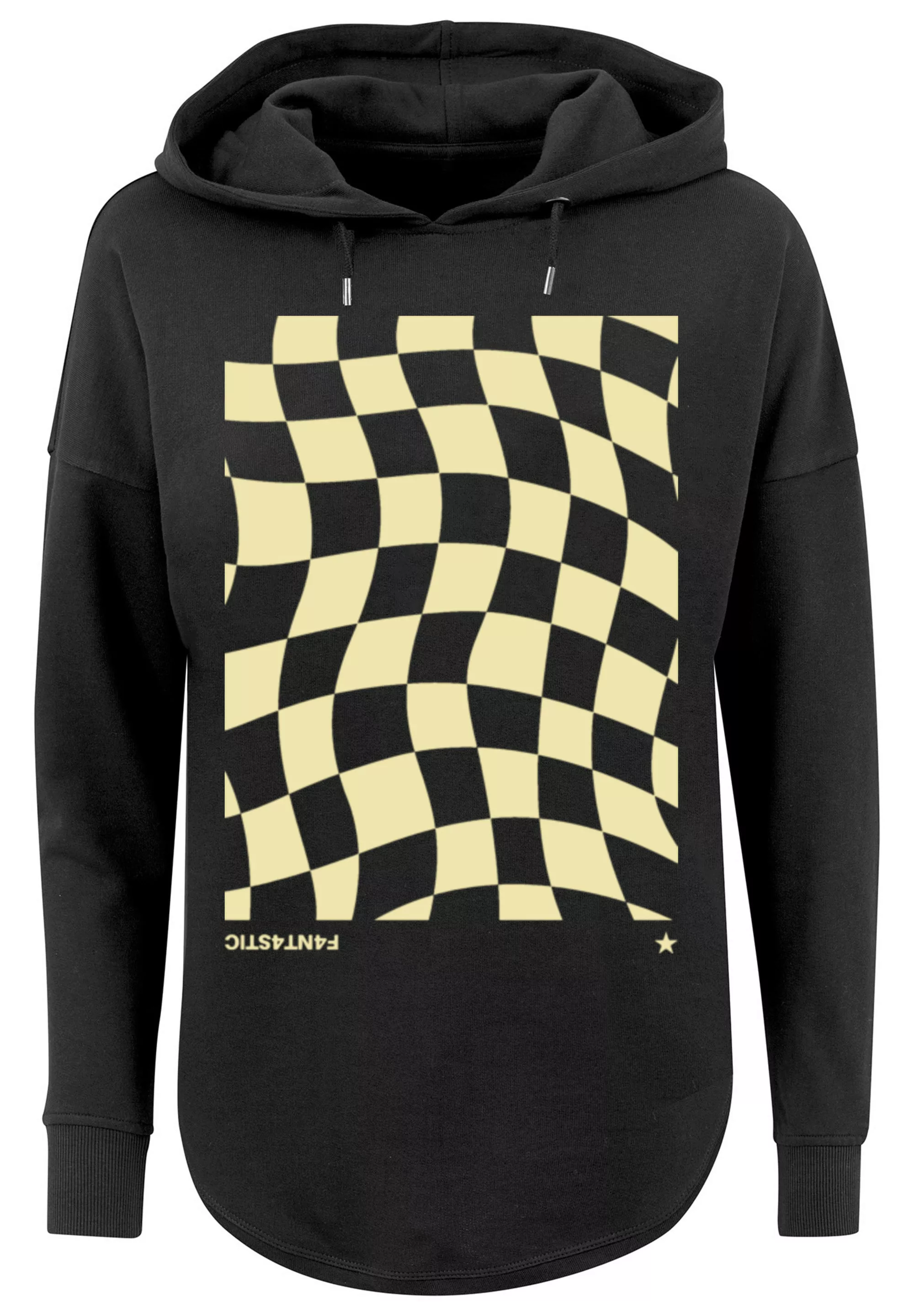 F4NT4STIC Kapuzenpullover "Wavy Schach Muster", Print günstig online kaufen