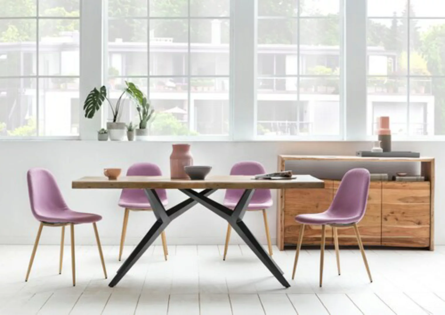 SIT Esstisch »Tables«, mit elegantem Metallgestell, Shabby Chic, Vintage günstig online kaufen