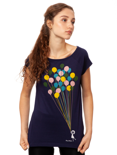 Damen T-shirt Balloons Girl Bio Fair günstig online kaufen