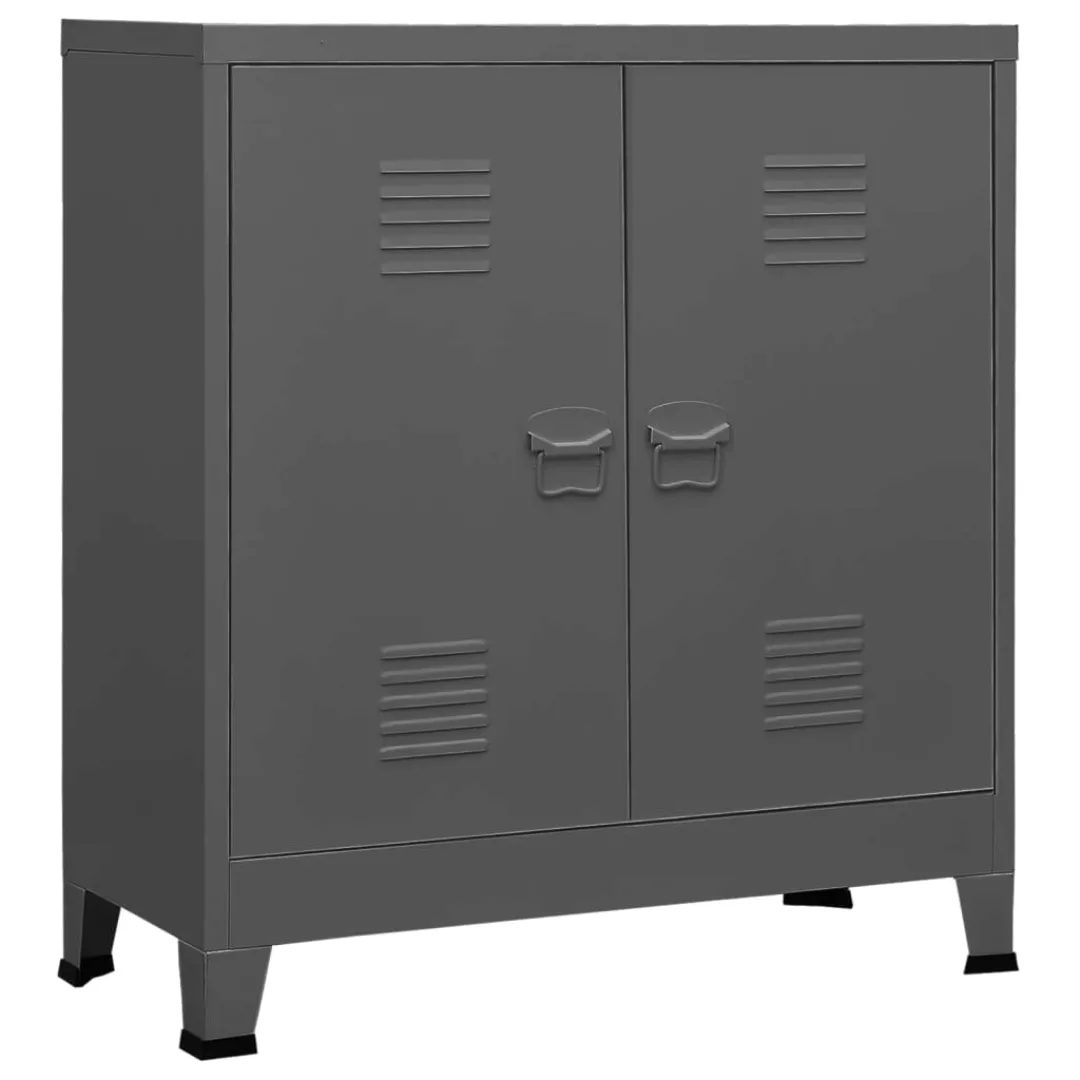 vidaXL Aktenschrank Aktenschrank Anthrazit 90x40x100 cm Stahl günstig online kaufen