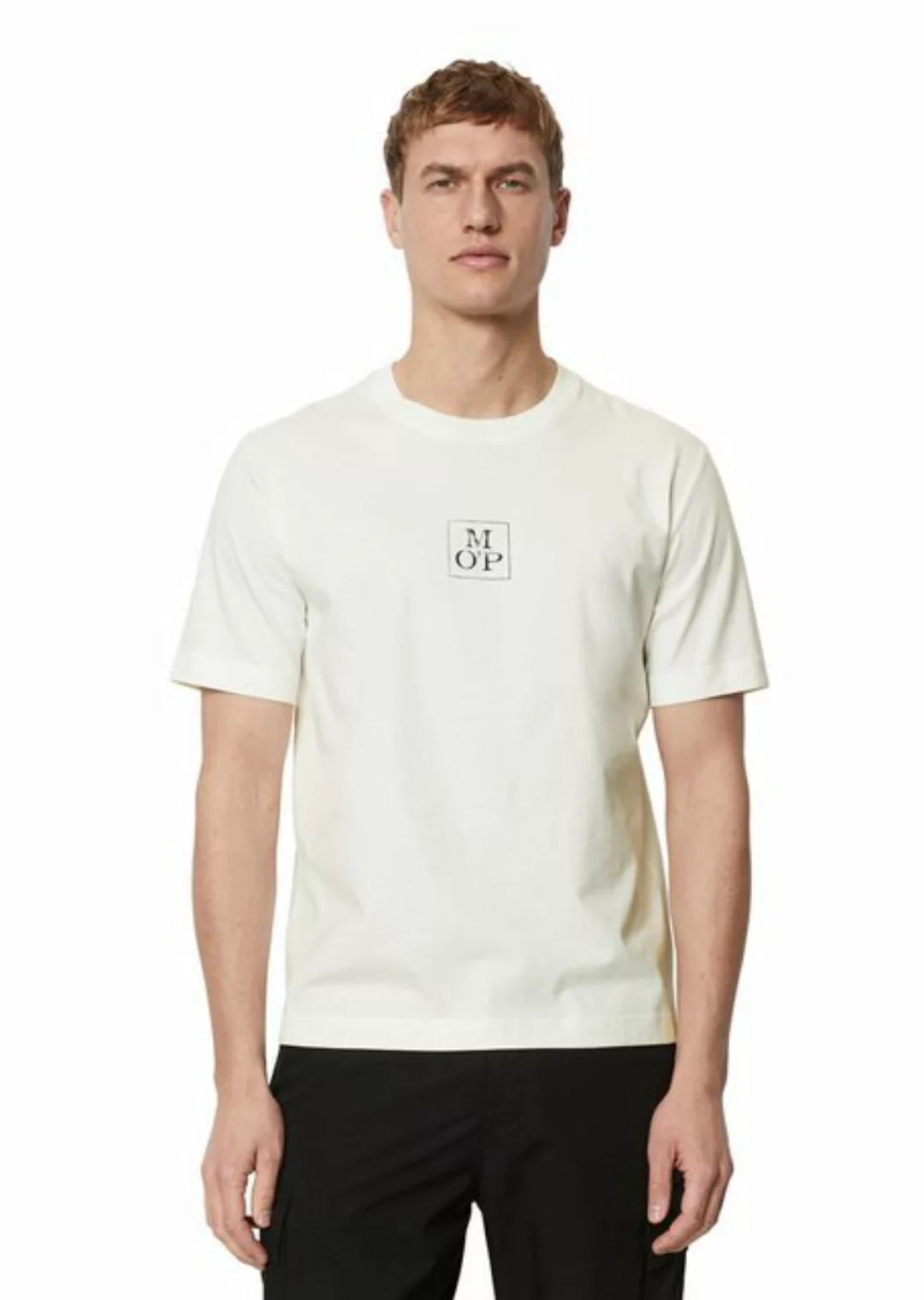 Marc O'Polo T-Shirt mit dezentem Brustprint günstig online kaufen