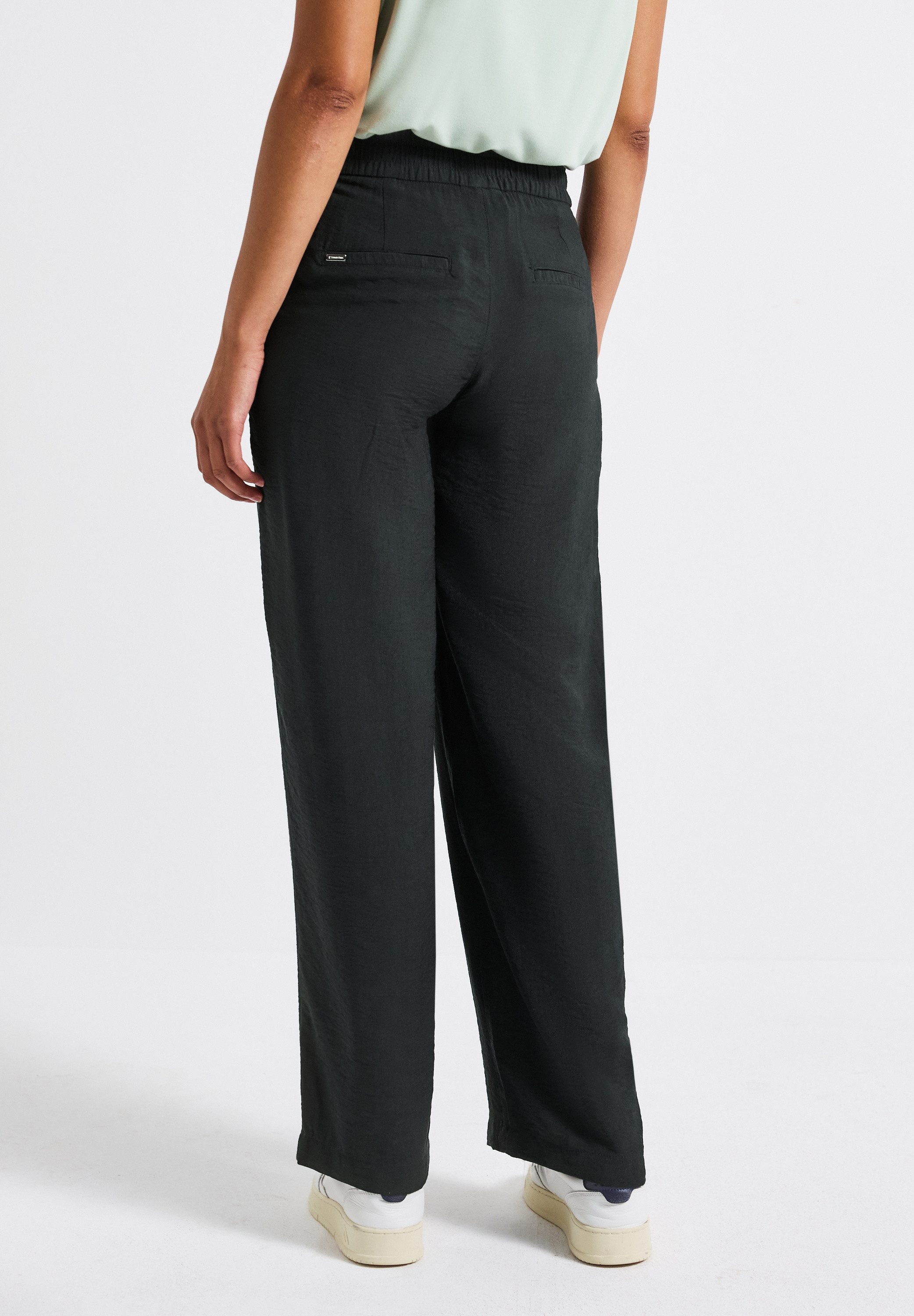 STREET ONE Stoffhose Sommerhose weites Bein, günstig online kaufen