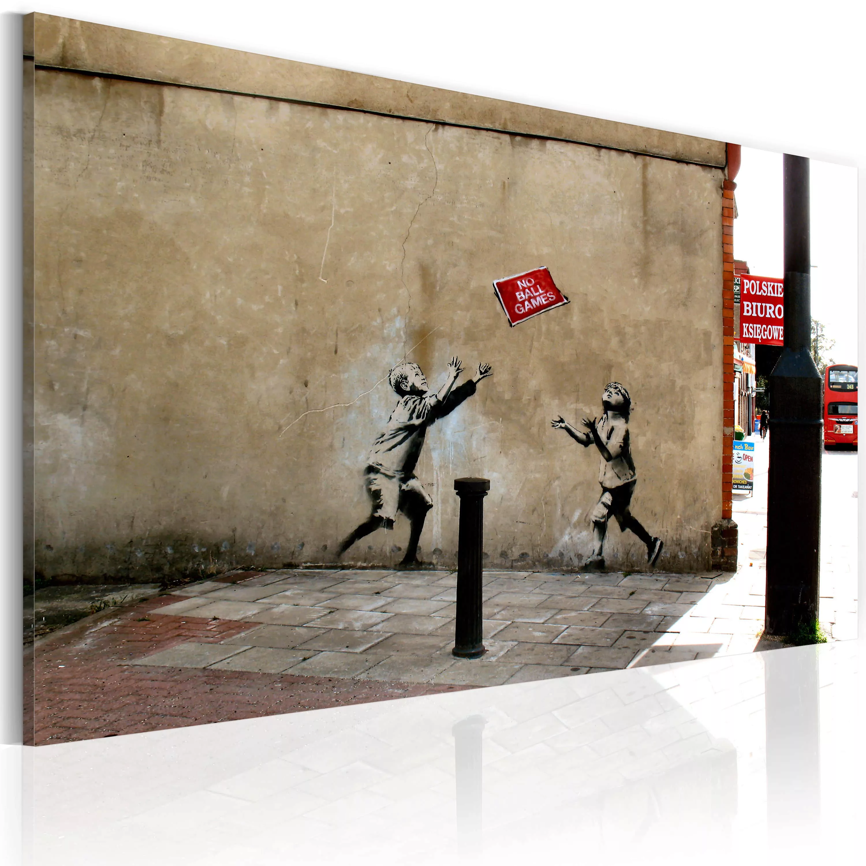 Wandbild - Fussballspielen verboten (Banksy) günstig online kaufen