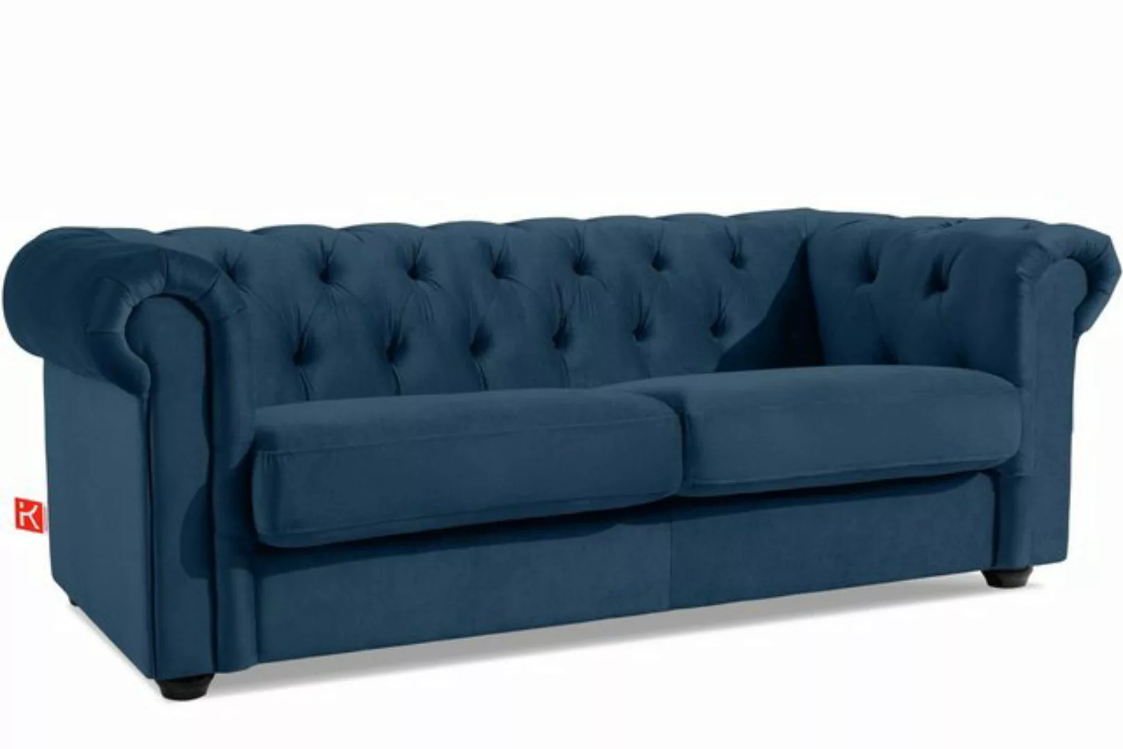 KONSIMO® Chesterfield-Sofa GRAVO 3-Sitzer Sofa, edler Knopfheftung, handgef günstig online kaufen