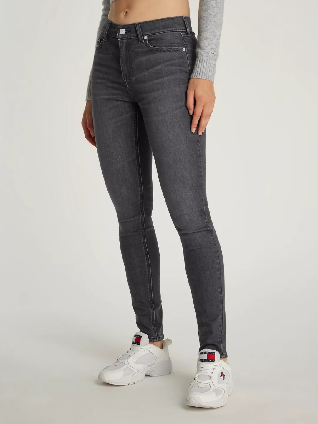 Tommy Jeans Skinny-fit-Jeans "Nora Mid Rise Skinny", mit Waschung, mit Logo günstig online kaufen