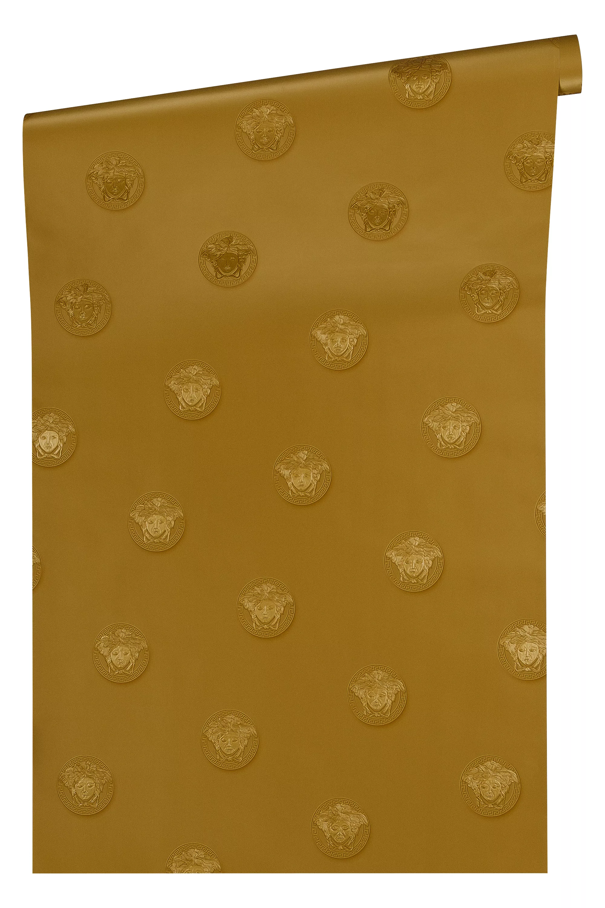 Unitapete Versace wallpaper Versace 3 Vanitas in Gelb Metallic - 348624 günstig online kaufen