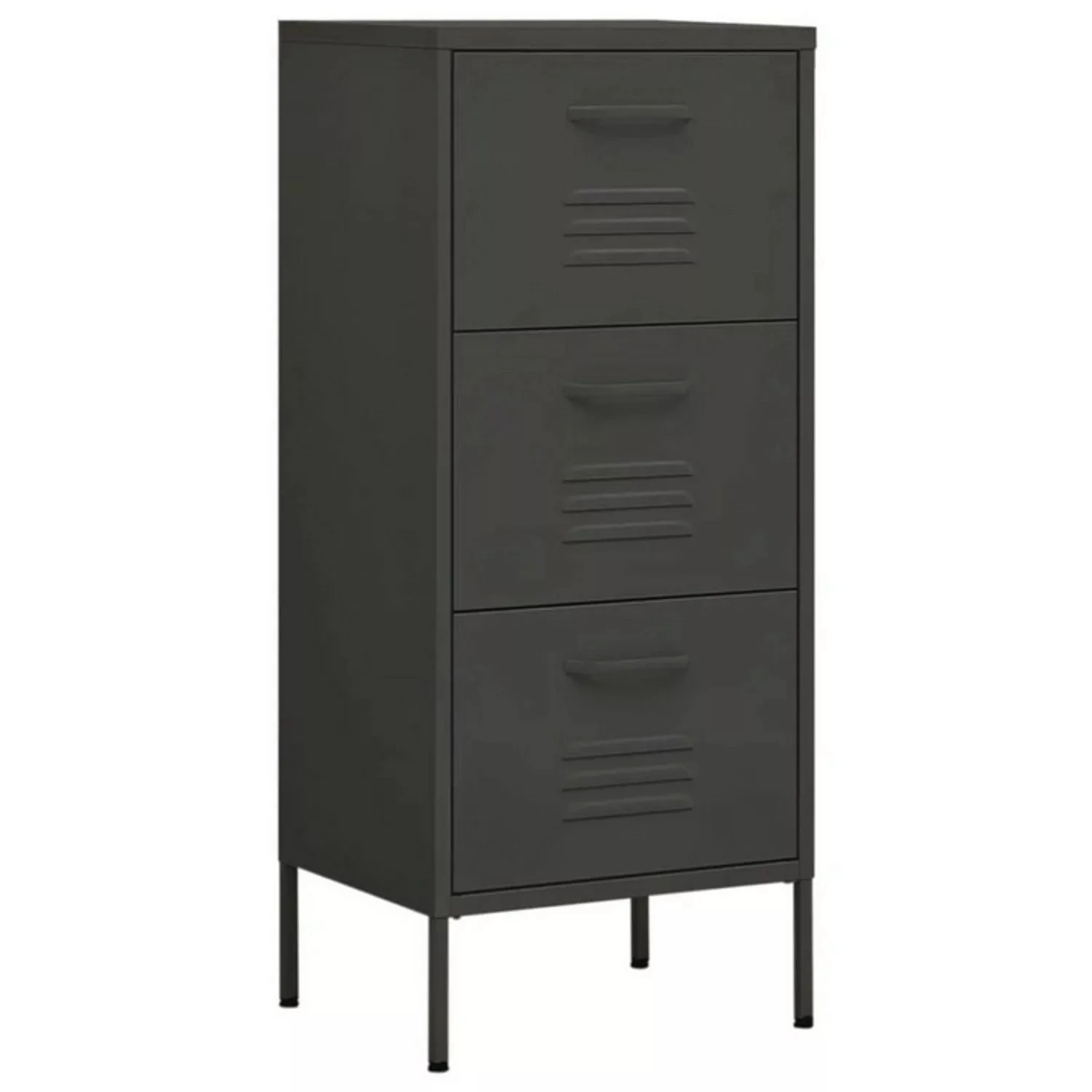 vidaXL Aktenschrank Lagerschrank Anthrazit 42,5x35x101,5 cm Stahl günstig online kaufen