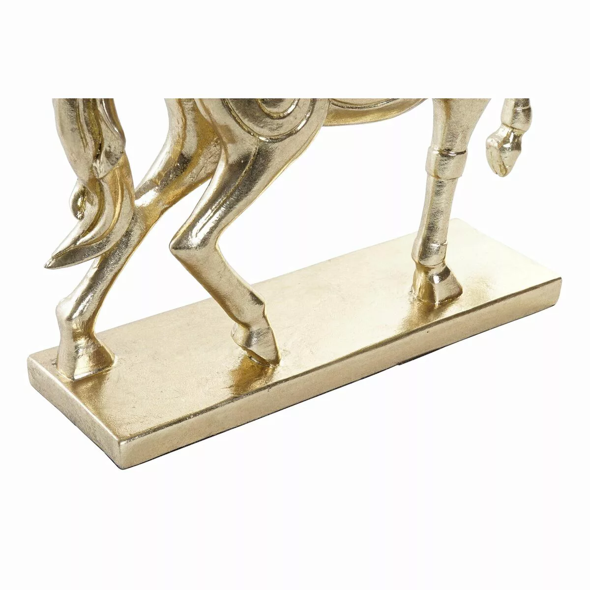 Deko-figur Dkd Home Decor Pferd Silberfarben Golden Harz (34 X 9,5 X 33,5 C günstig online kaufen