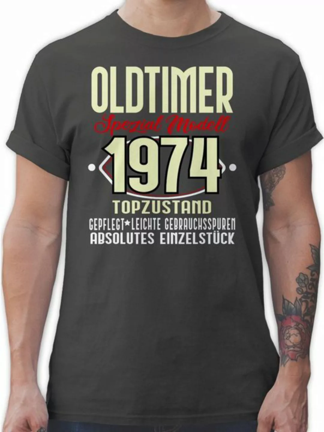 Shirtracer T-Shirt Oldtimer Spezial Modell 1974 Fünfzigster 50. Geburtstag günstig online kaufen