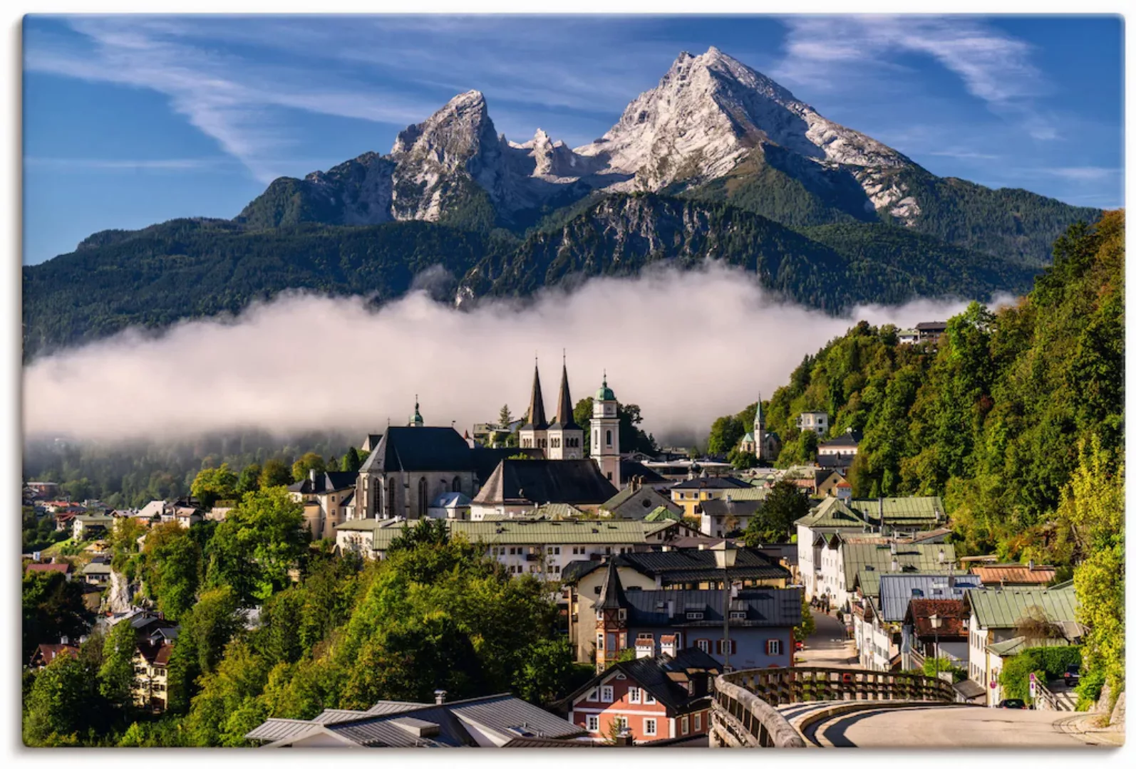 Artland Wandbild »Watzmannblick Berchtesgaden«, Deutschland, (1 St.) günstig online kaufen