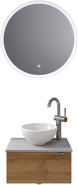 Saphir Badmöbel-Set "Serie 6915", (4 St.), Gäste-Bad, mit LED-Spiegel und 1 günstig online kaufen