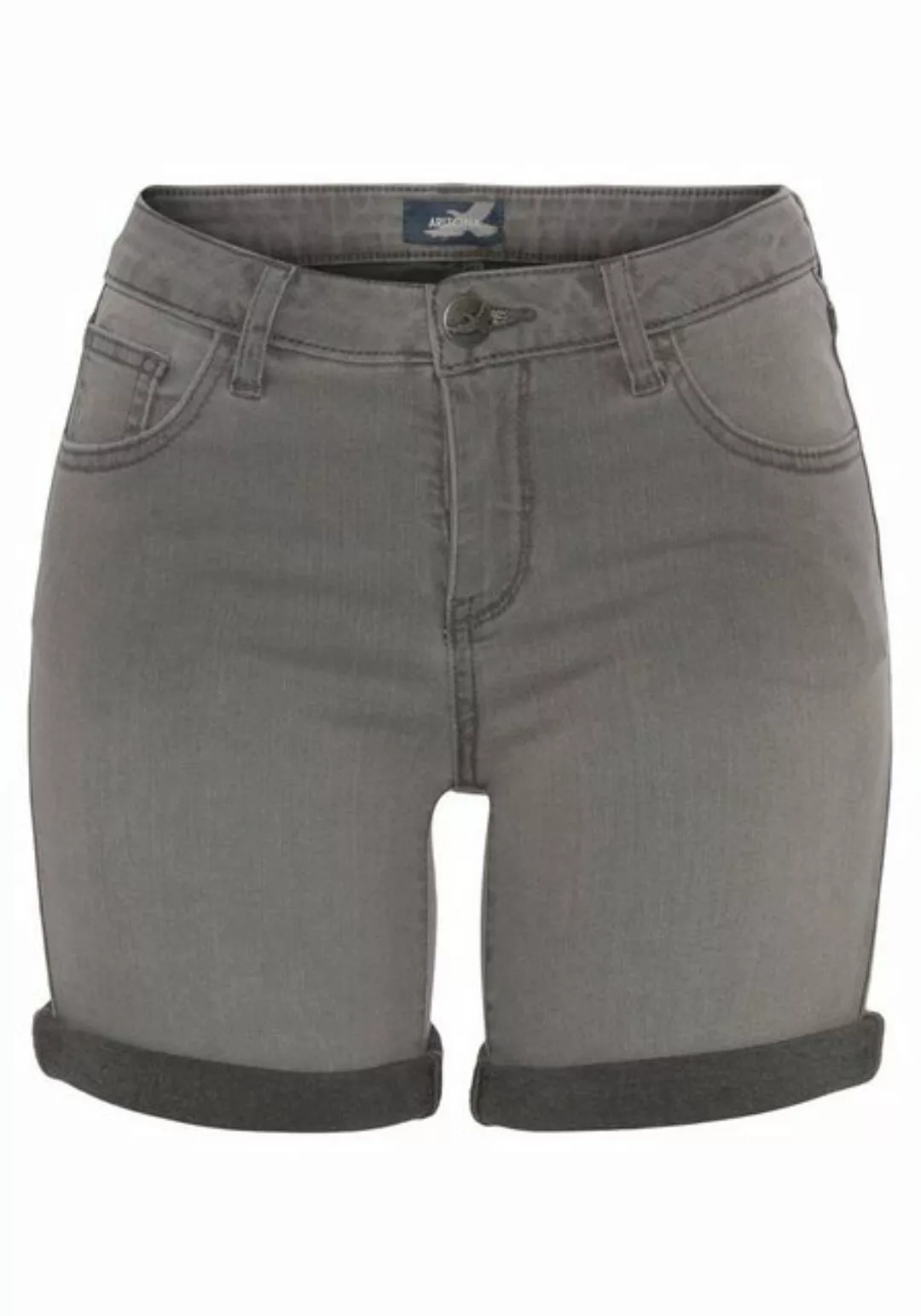 Arizona Jeansshorts Ultra-Stretch extra eng geschnitten, krempelbare Beinab günstig online kaufen