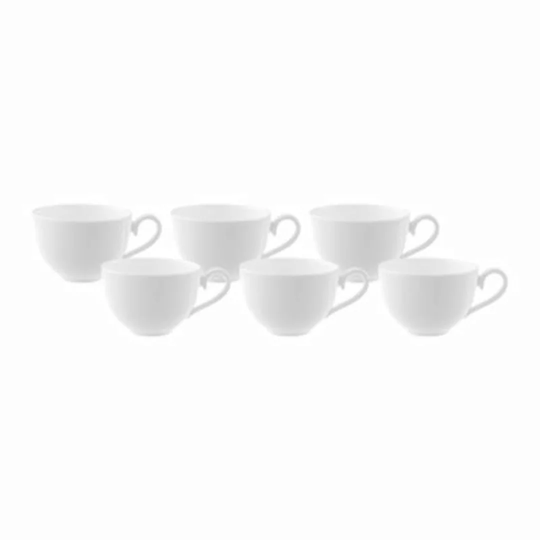 Villeroy & Boch Royal Serie Royal Kaffeeobertasse 0,2 l Set6 (weiss) günstig online kaufen