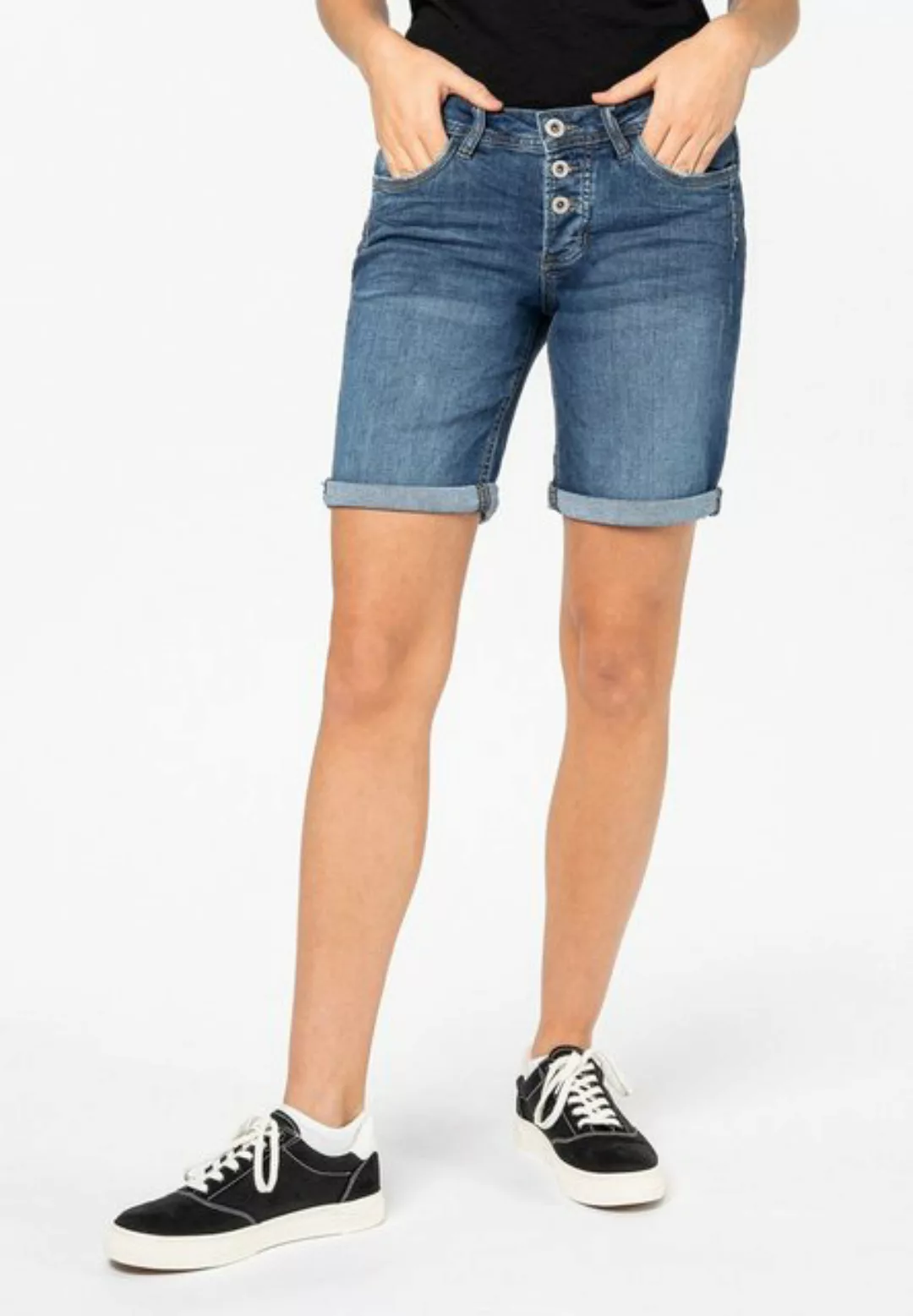 SUBLEVEL Jeansbermudas Kurze Jeanshose günstig online kaufen