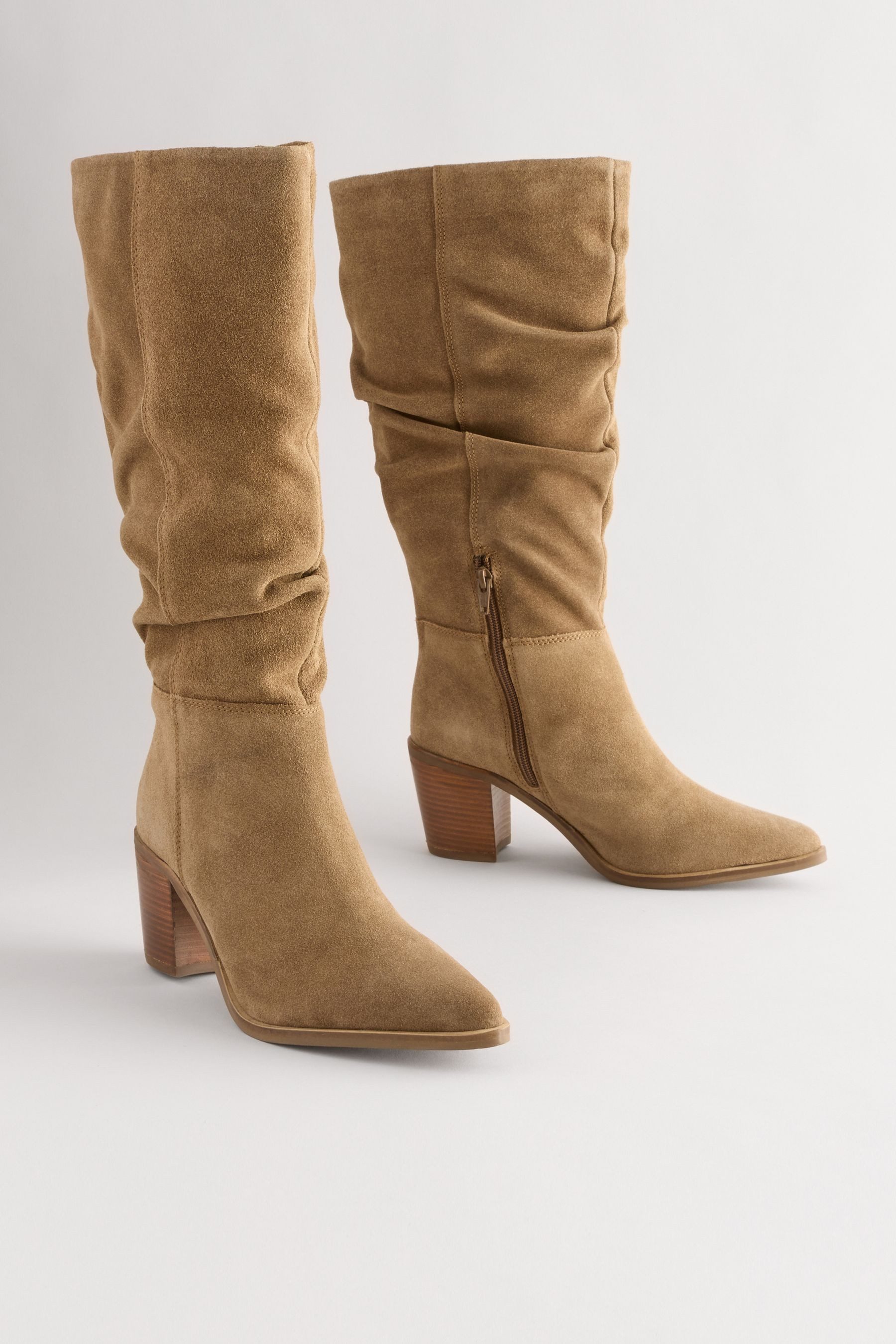 Next Forever Comfort® Knautschstiefel Veloursleder Stiefel günstig online kaufen