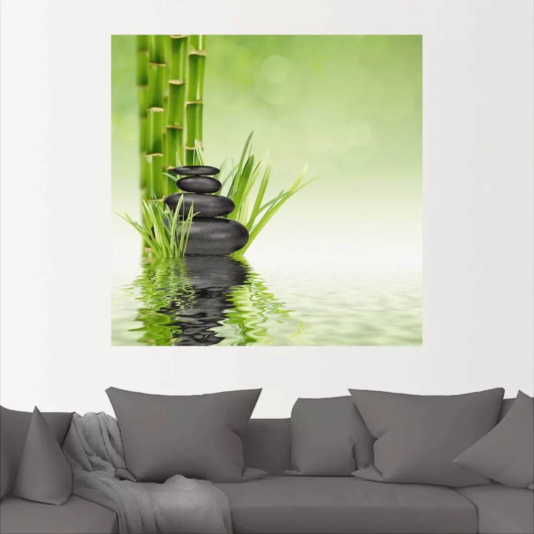 Artland Wandbild »Spa Steine«, Spa, (1 St.), als Alubild, Outdoorbild, Lein günstig online kaufen