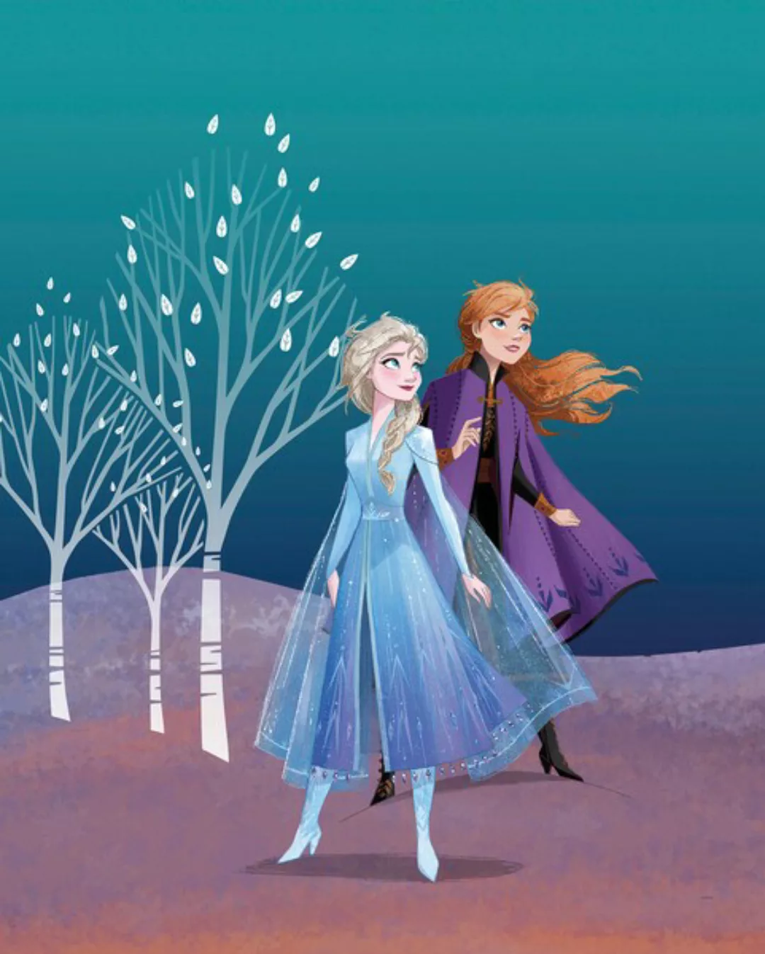 Komar Wandbild Frozen Sisters 40 x 50 cm günstig online kaufen