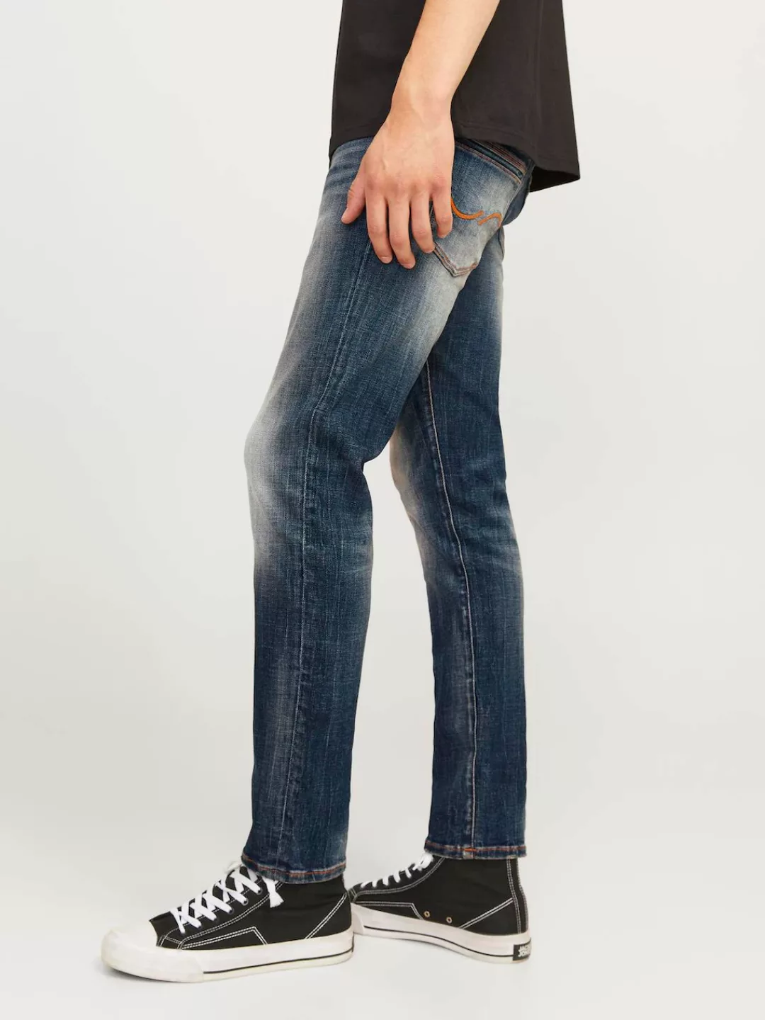 Jack & Jones Herren Jeans JIGLENN JJLUKE GE 238 - Slim Fit - Blau - Blue De günstig online kaufen