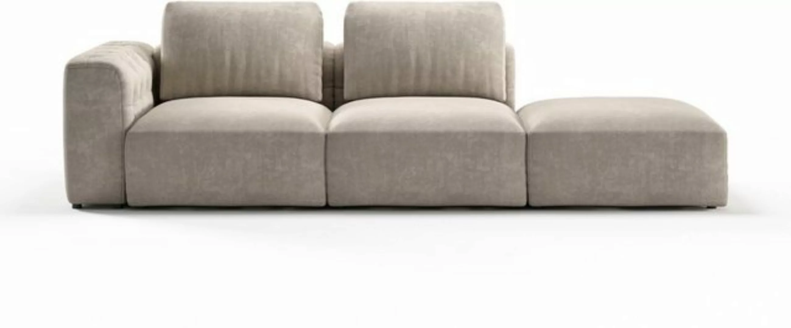 RAUM.ID Chaiselongue Cushid, Modul-Sofa, bestehend aus 2-Sitzer und Hocker günstig online kaufen