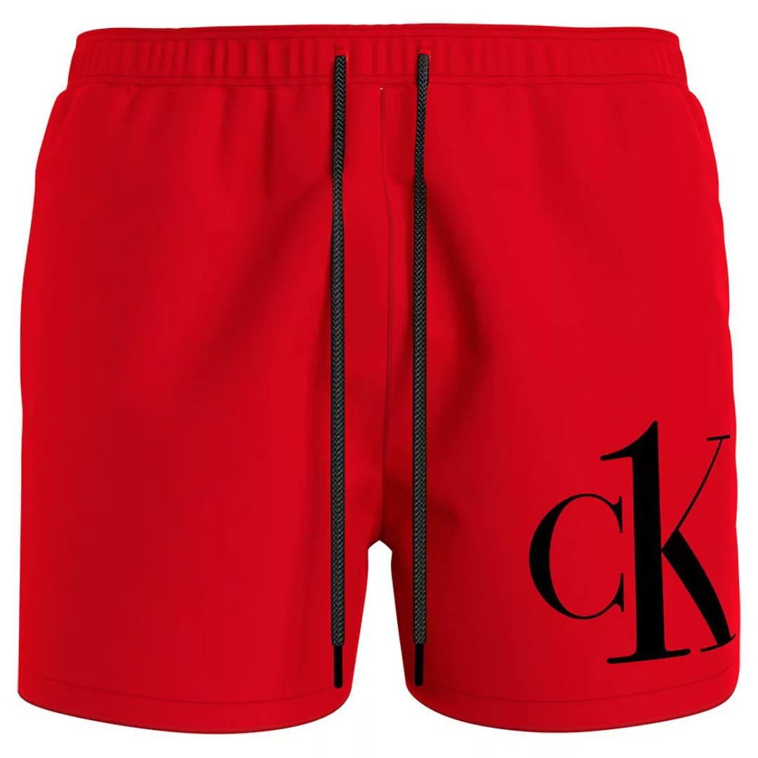 Calvin Klein Underwear Mittelgroße Badeshorts Mit Kordelzug M Fierce Red günstig online kaufen