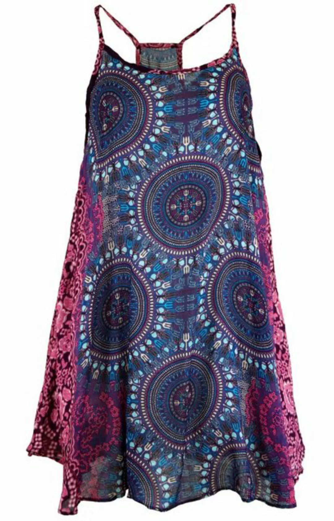 Guru-Shop Midikleid Boho Dashiki Minikleid, Trägerkleid,.. alternative Bekl günstig online kaufen