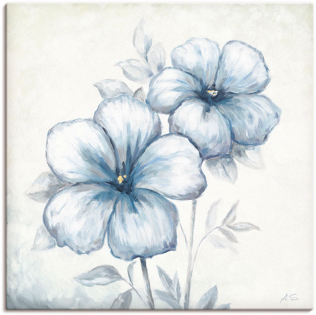 Artland Wandbild »Blauer Mohn«, Blumen, (1 St.), als Leinwandbild, Poster, günstig online kaufen