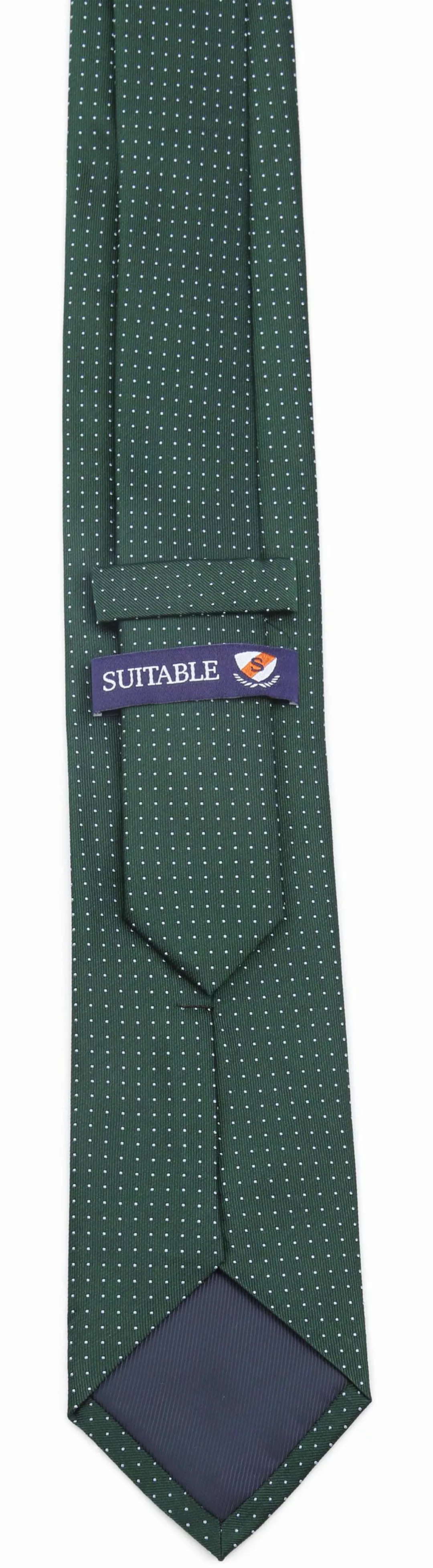 Suitable Krawatte Seide Punkte Dunkelgrün - günstig online kaufen