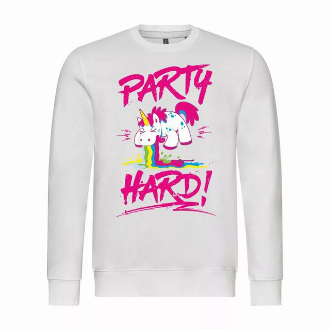 deinshirt Rundhalspullover Herren Pullover PARTY HARD Mit Print Motiv, Graf günstig online kaufen