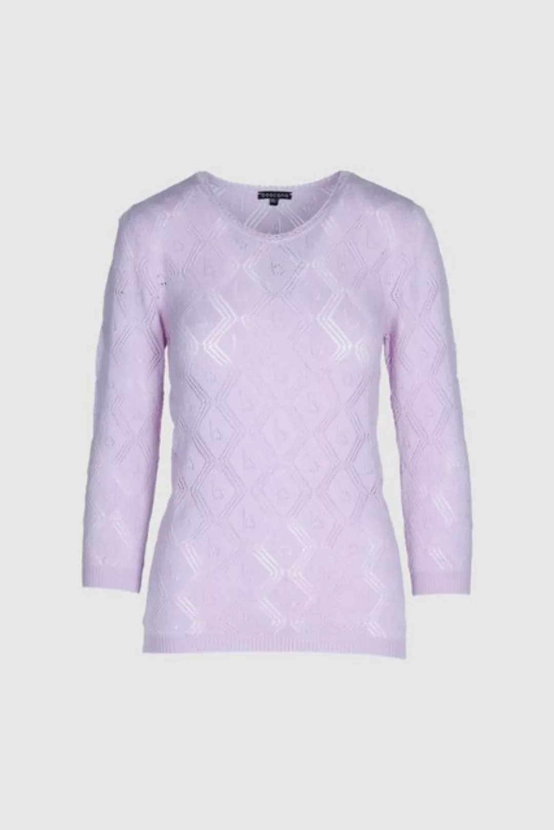 Boscana Rundhalspullover Pullover aus Baumwolle in Lila günstig online kaufen