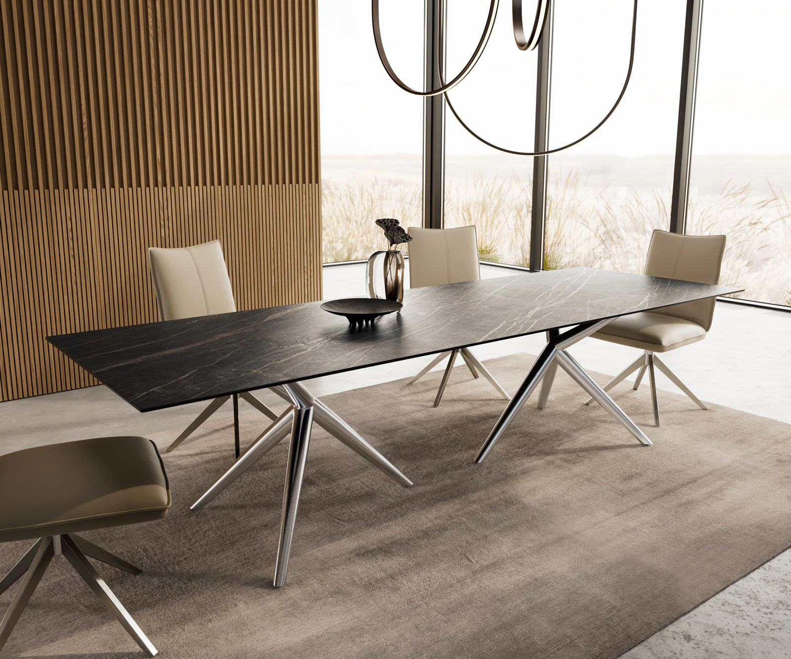 DELIFE Esstisch Edge, Keramik Laminam®Noir Desir günstig online kaufen