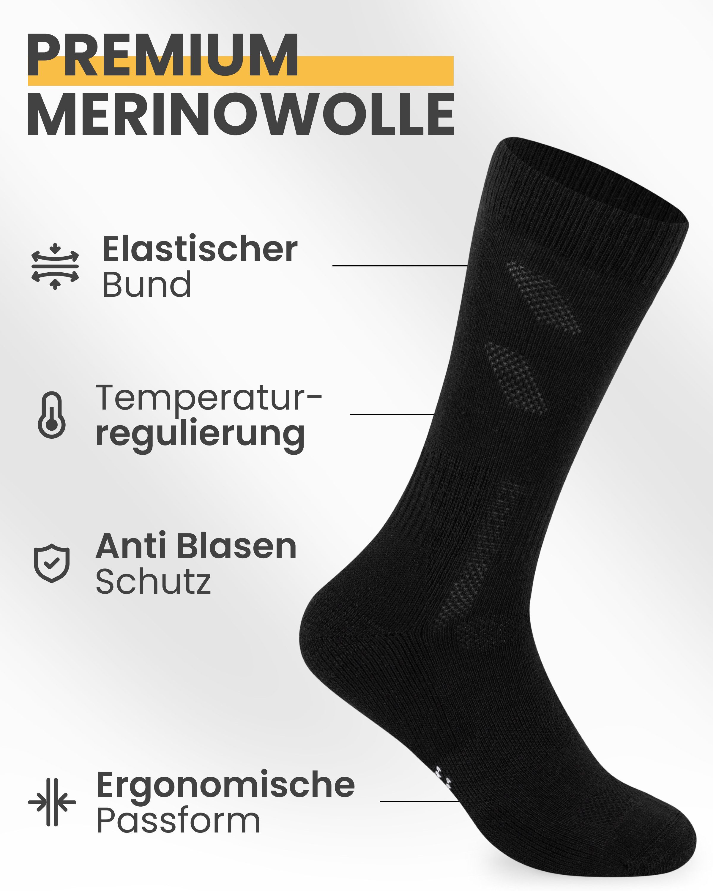 Alpenwert Wandersocken Hiking Socks mit Merinowolle günstig online kaufen
