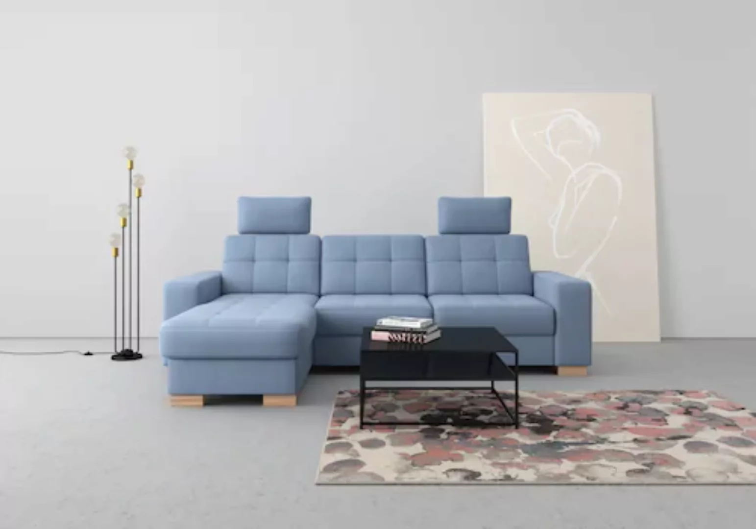 sit&more Ecksofa Quincy L-Form, wahlweise mit Bettfunktion und Bettkasten günstig online kaufen