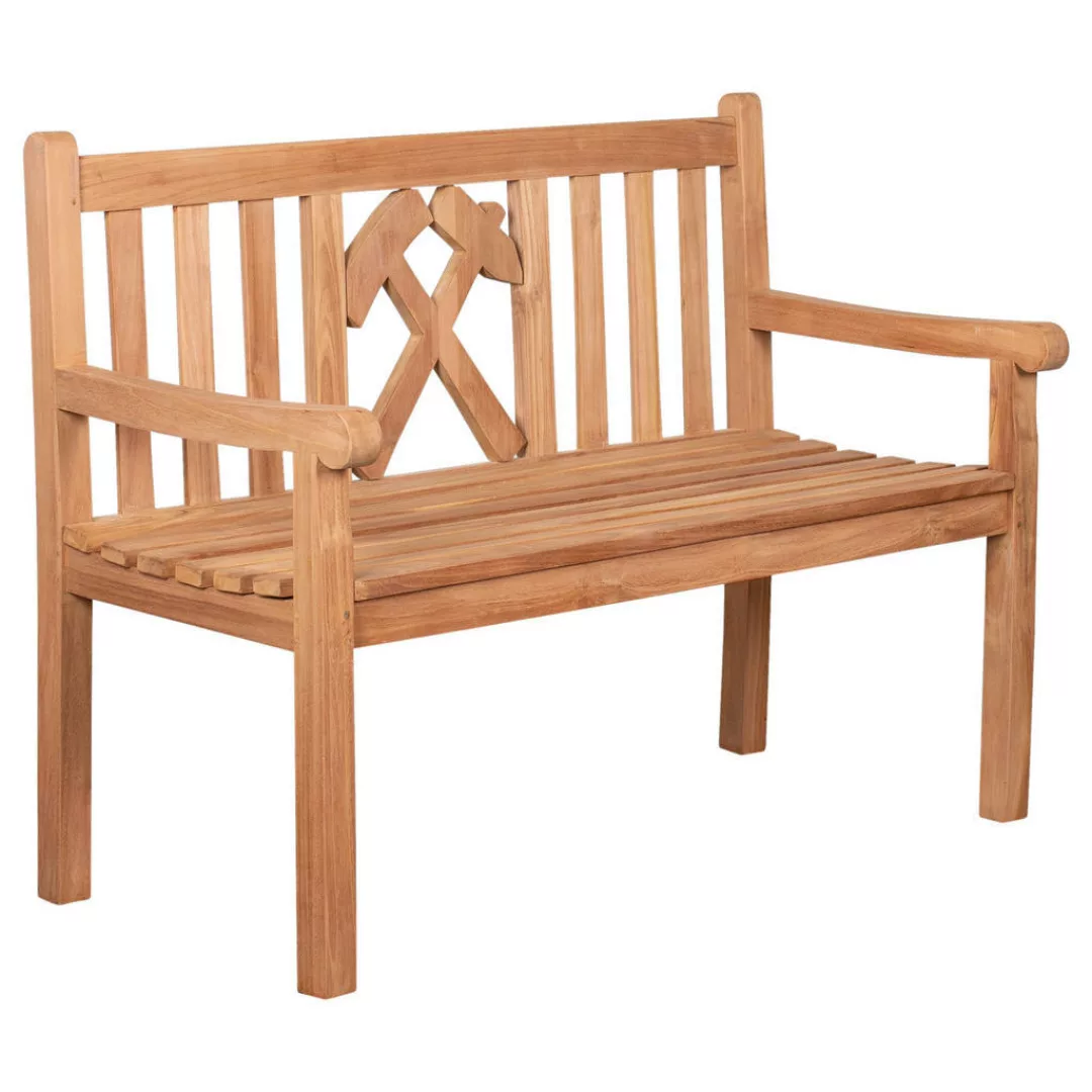 Gartenbank Woodie natur Teakholz B/H/T: ca. 120x89x60 cm günstig online kaufen